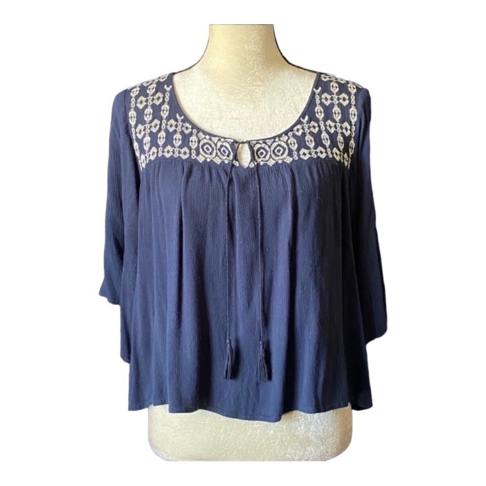 AEROPOSTALE-BLUE LOOSE FITTING TOP SIZE XL